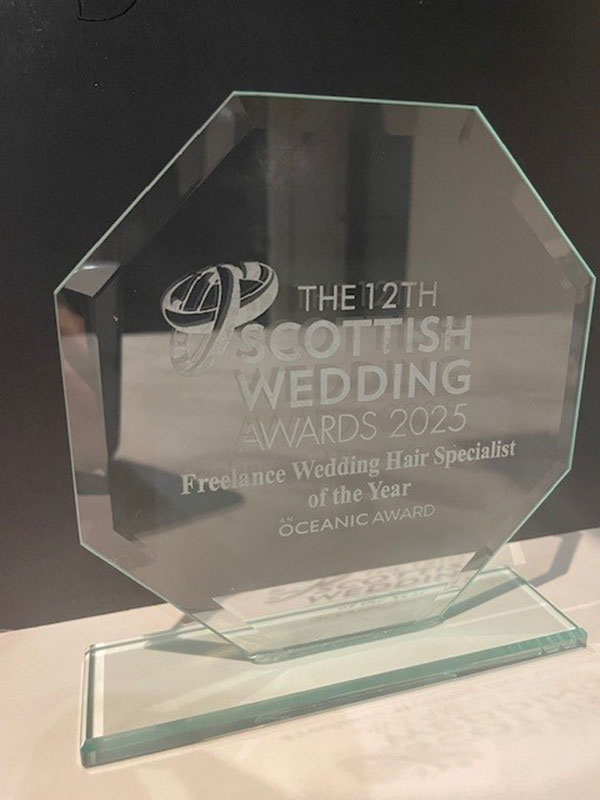 Awards Scotish Weddings Awards 2025 Freelance Wedding Hair Specialist Logo
